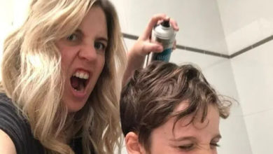 Фото - Мать семейства объяснила, почему щедро опрыскивает детские шевелюры лаком для волос