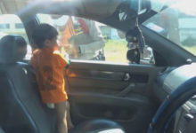 Фото - Непослушный малыш заперся в машине, но был спасён полицейскими