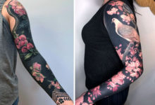 Фото - Татуировки с цветами на чёрном фоне стали визитной карточкой талантливой художницы