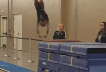 Фото - Тренер спас юную гимнастку от травмы