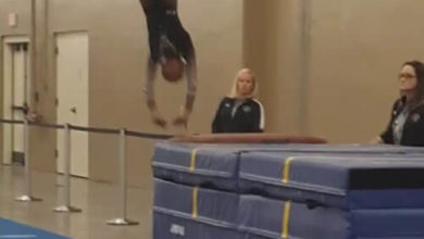 Фото - Тренер спас юную гимнастку от травмы