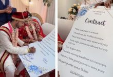 Фото - Жених с невестой подписали брачный контракт относительно диеты и здорового образа жизни