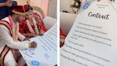 Фото - Жених с невестой подписали брачный контракт относительно диеты и здорового образа жизни