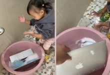 Фото - Дочка решила помочь папе и помыла его ноутбук водой с мылом