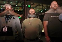 Фото - Мужчины с растительностью на лице составили самую длинную в мире цепочку из бород